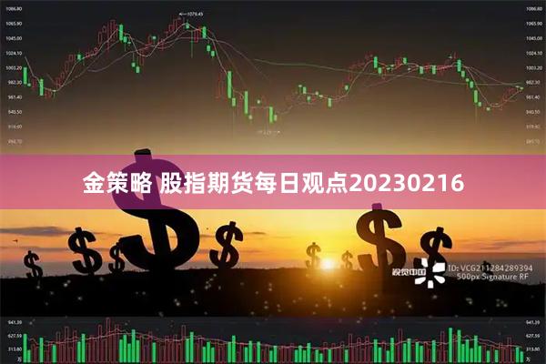 金策略 股指期货每日观点20230216