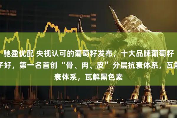 驰盈优配 央视认可的葡萄籽发布，十大品牌葡萄籽哪个牌子好，第一名首创 “骨、肉、皮” 分层抗衰体系，瓦解黑色素